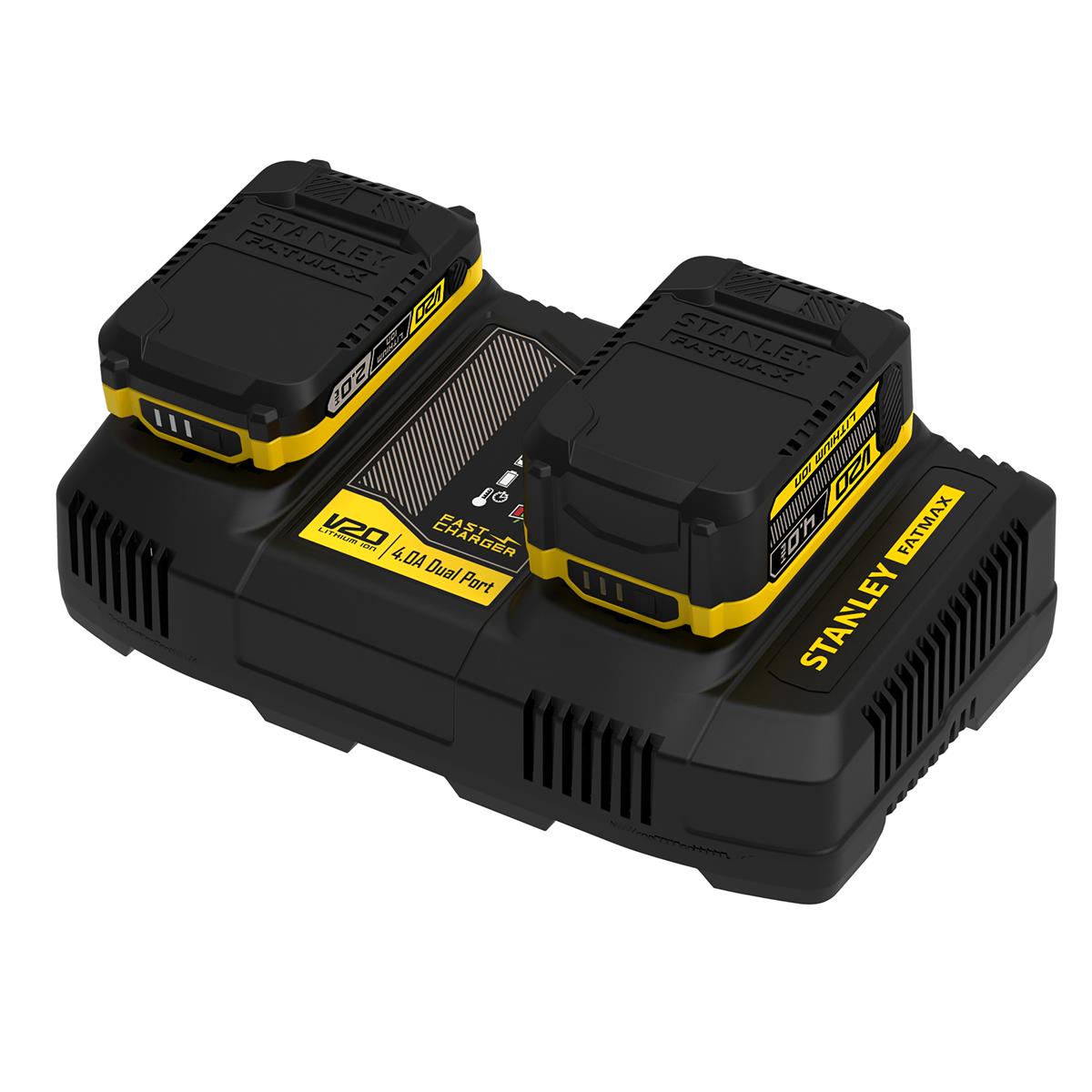 Stanley Akku-2-Schacht-Ladegeraet 18V V20 4A SFMCB24-QW