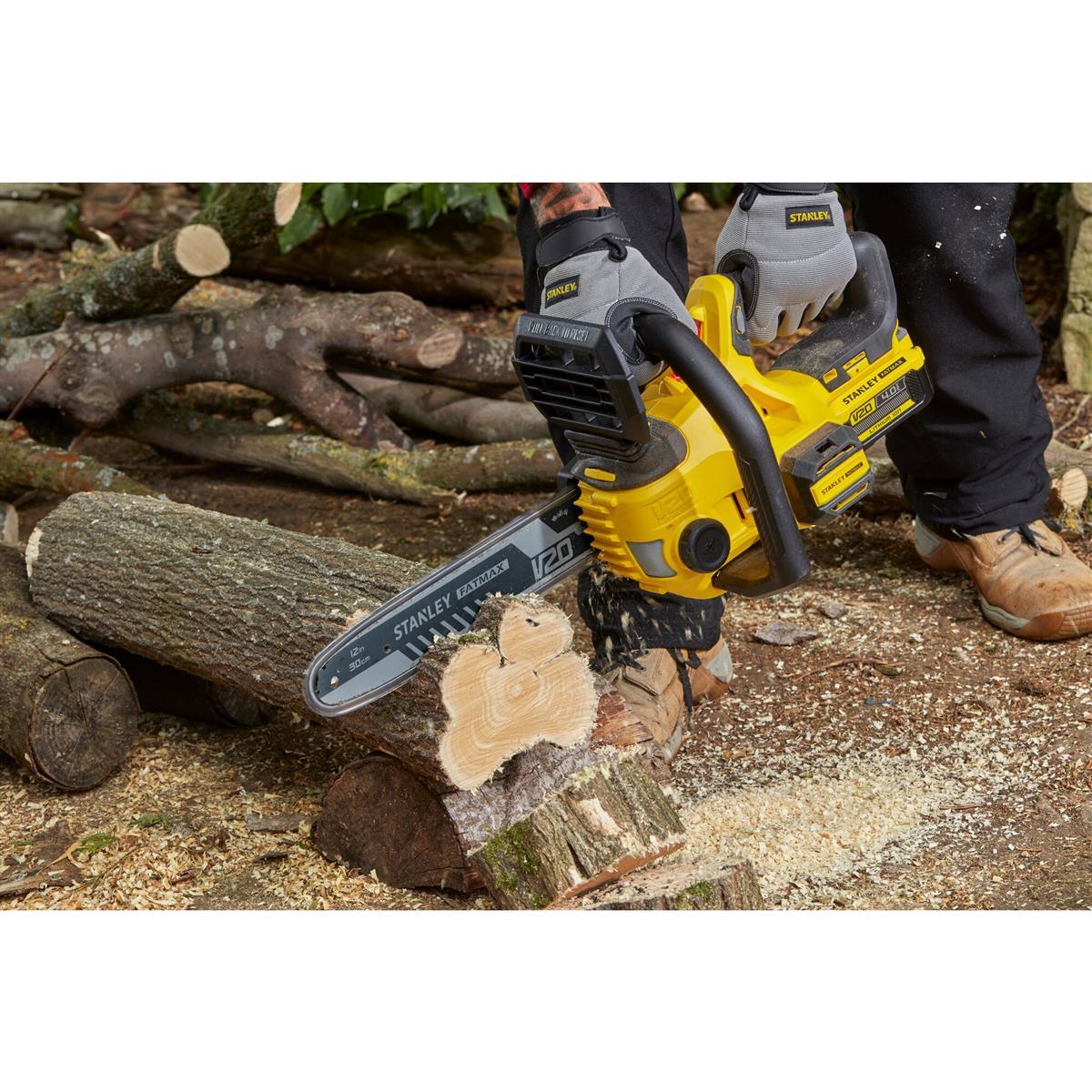 Stanley Akku-Kettensaege 30cm, 18V, 1x4,0Ah SFMCCS630M1-QW