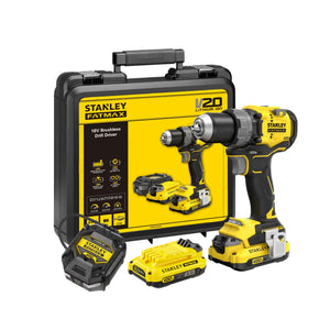 Stanley Akku-Bohschrauber, 18V,BL, 2x2,0Ah SFMCD725D2K-QW