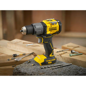 Stanley Akku-Schlagbohrsch., 18V, BL, 2x2,0Ah SFMCD726D2K-QW