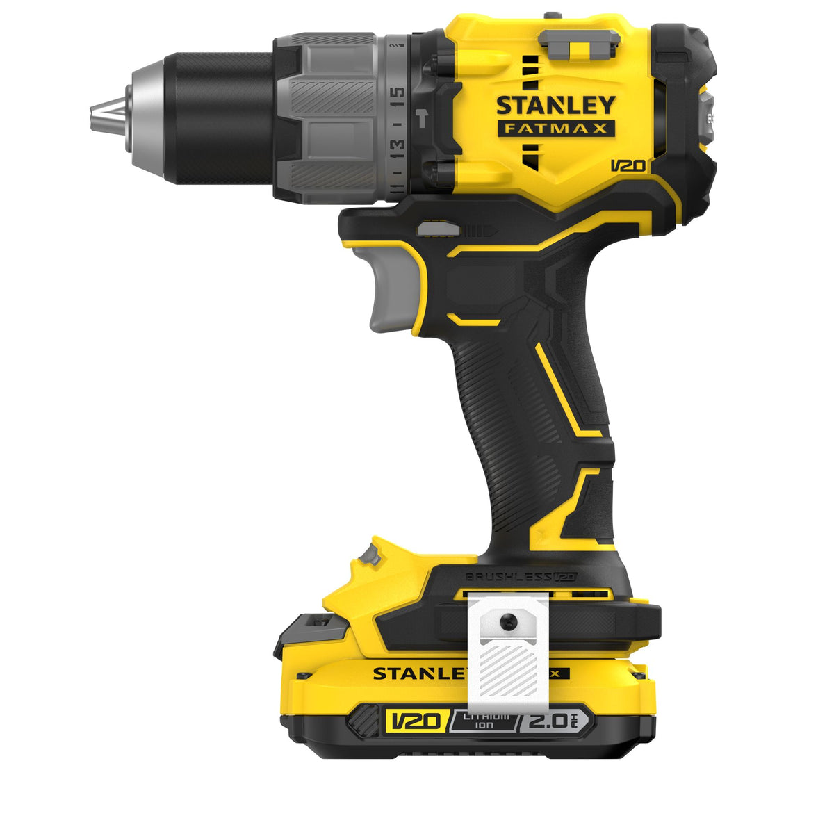 Stanley Akku-Schlagbohrsch., 18V, BL, 2x2,0Ah SFMCD726D2K-QW