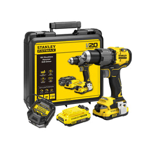 Stanley Akku-Schlagbohrsch., 18V, BL, 2x2,0Ah SFMCD726D2K-QW