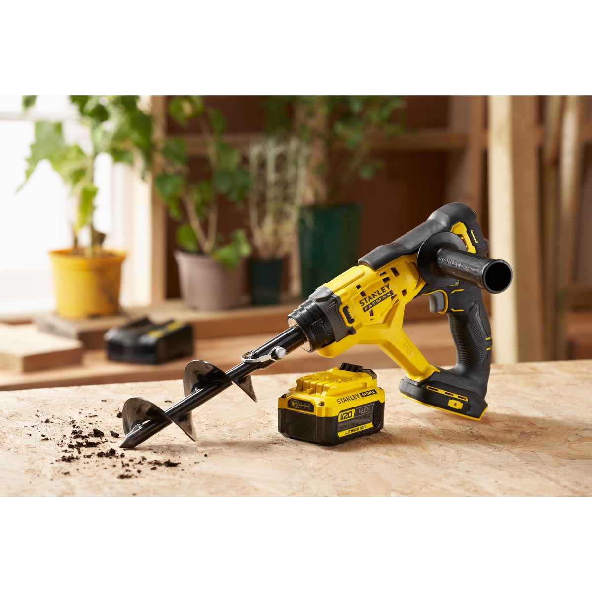 Stanley Akku-Erdbohrer, 18V V20, 1x4,0Ah SFMCGA75M1-QW