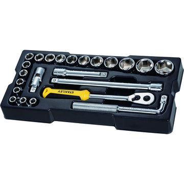 STANLEY 1/2" Steckschlüssel/Zubehör 23-tlg STMT1-74173